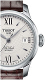 Buy Shop Tissot Le Locle Automatic Lady Silver Dial Brown Leather Strap Watch For Women - T41.1.113.77 USA Online