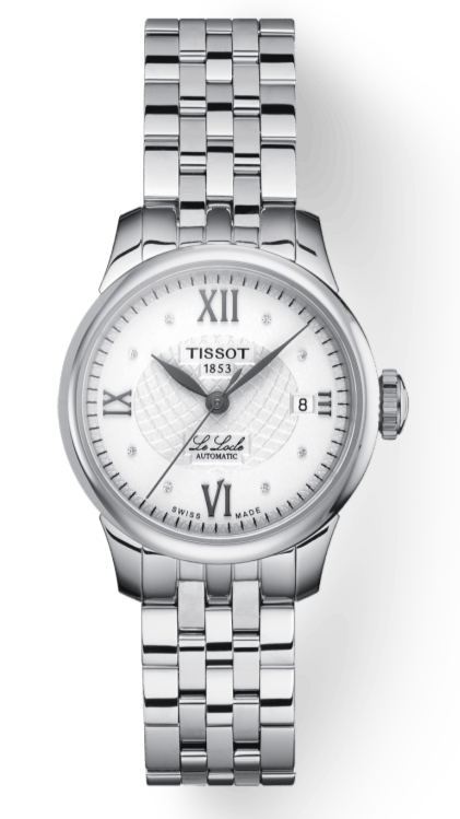 Buy Shop Tissot Le Locle Automatic Lady Silver Dial Silver Steel Strap Watch For Women - T41.1.183.16 USA Online