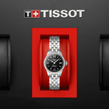 Buy Shop Tissot Le Locle Automatic Small Lady Black Dial Silver Steel Strap Watch For Women - T41.1.183.53 USA Online
