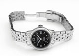Buy Shop Tissot Le Locle Automatic Small Lady Black Dial Silver Steel Strap Watch For Women - T41.1.183.53 USA Online