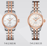 Buy Shop Tissot Le Locle Automatic Small Lady Silver Dial Two Tone Steel Strap Watch For Women - T41.2.183.33 USA Online