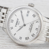 Buy Shop Tissot Le Locle Powermatic 80 Silver Dal Silver Steel Strap Watch For Men - T006.407.11.033.00 USA Online