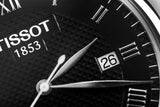 Buy Shop Tissot Le Locle Powermatic 80 Black Dial Black Leather Strap Watch For Men - T006.407.16.053.00 USA Online