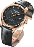 Buy Shop Tissot Le Locle Chronometer Black Dial Black Leather Strap Watch For Men - T006.408.36.057.00 USA Online