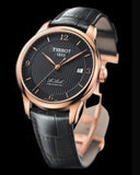 Buy Shop Tissot Le Locle Chronometer Black Dial Black Leather Strap Watch For Men - T006.408.36.057.00 USA Online