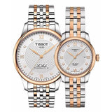 Buy Shop Tissot Le Locle Lady Automatic Diamonds Silver Dial Two Tone Steel Strap Watch For Women - T006.207.22.036.00 USA Online