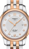 Buy Shop Tissot Le Locle Lady Automatic Diamonds Silver Dial Two Tone Steel Strap Watch For Women - T006.207.22.036.00 USA Online