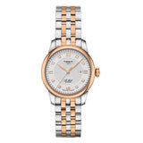 Buy Shop Tissot Le Locle Lady Automatic Diamonds Silver Dial Two Tone Steel Strap Watch For Women - T006.207.22.036.00 USA Online