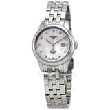 Buy Shop Tissot Le Locle Automatic Diamonds Mother of Pearl Dial Silver Steel Strap Watch For Women - T006.207.11.116.00 USA Online