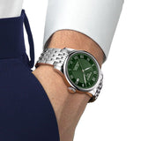 Buy Shop Tissot Le Locle Powermatic 80 Automatic Green Dial Silver Steel Strap Watch for Men - T006.407.11.093.00 USA Online