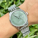 Buy Shop Tissot Le Locle Powermatic 80 Automatic Green Dial Silver Steel Strap Watch for Men - T006.407.11.093.00 USA Online