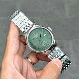 Buy Shop Tissot Le Locle Powermatic 80 Automatic Green Dial Silver Steel Strap Watch for Men - T006.407.11.093.00 USA Online