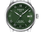 Buy Shop Tissot Le Locle Powermatic 80 Automatic Green Dial Silver Steel Strap Watch for Men - T006.407.11.093.00 USA Online
