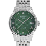Buy Shop Tissot Le Locle Powermatic 80 Automatic Green Dial Silver Steel Strap Watch for Men - T006.407.11.093.00 USA Online