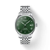 Buy Shop Tissot Le Locle Powermatic 80 Automatic Green Dial Silver Steel Strap Watch for Men - T006.407.11.093.00 USA Online