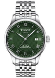 Buy Shop Tissot Le Locle Powermatic 80 Automatic Green Dial Silver Steel Strap Watch for Men - T006.407.11.093.00 USA Online