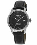 Buy Shop Tissot Le Locle Powermatic 80 Black Dial Black Leather Strap Watch For Men - T006.407.16.053.00 USA Online