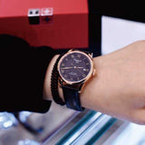 Buy Shop Tissot Le Locle Powermatic 80 Black Dial Black Leather Strap Watch For Men - T006.407.36.053.00 USA Online