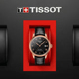 Buy Shop Tissot Le Locle Powermatic 80 Black Dial Black Leather Strap Watch For Men - T006.407.36.053.00 USA Online