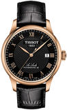 Buy Shop Tissot Le Locle Powermatic 80 Black Dial Black Leather Strap Watch For Men - T006.407.36.053.00 USA Online