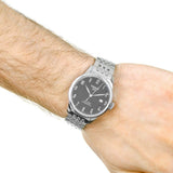 Buy Shop Tissot Le Locle Powermatic 80 Black Dial Silver Steel Strap Watch For Men - T006.407.11.052.00 USA Online