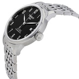 Buy Shop Tissot Le Locle Powermatic 80 Black Dial Silver Steel Strap Watch For Men - T006.407.11.052.00 USA Online