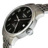 Buy Shop Tissot Le Locle Powermatic 80 Black Dial Silver Steel Strap Watch For Men - T006.407.11.052.00 USA Online