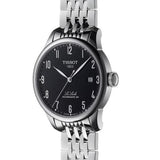 Buy Shop Tissot Le Locle Powermatic 80 Black Dial Silver Steel Strap Watch For Men - T006.407.11.052.00 USA Online