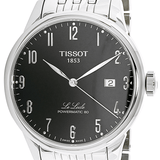Buy Shop Tissot Le Locle Powermatic 80 Black Dial Silver Steel Strap Watch For Men - T006.407.11.052.00 USA Online