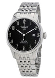 Buy Shop Tissot Le Locle Powermatic 80 Black Dial Silver Steel Strap Watch For Men - T006.407.11.052.00 USA Online