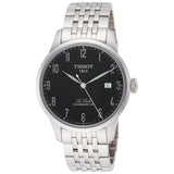Buy Shop Tissot Le Locle Powermatic 80 Black Dial Silver Steel Strap Watch For Men - T006.407.11.052.00 USA Online