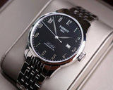 Tissot Le Locle Powermatic 80 Black Dial Silver Steel Strap Watch For Men - T006.407.11.052.00