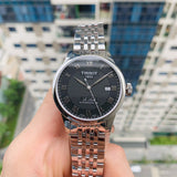 Buy Shop Tissot Le Locle Powermatic 80 Black Dial Silver Steel Strap Watch For Men - T006.407.11.053.00 USA Online