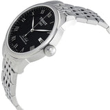 Buy Shop Tissot Le Locle Powermatic 80 Black Dial Silver Steel Strap Watch For Men - T006.407.11.053.00 USA Online