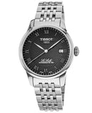 Buy Shop Tissot Le Locle Powermatic 80 Black Dial Silver Steel Strap Watch For Men - T006.407.11.053.00 USA Online