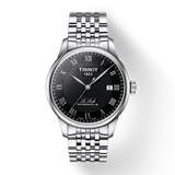 Buy Shop Tissot Le Locle Powermatic 80 Black Dial Silver Steel Strap Watch For Men - T006.407.11.053.00 USA Online