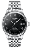 Buy Shop Tissot Le Locle Powermatic 80 Black Dial Silver Steel Strap Watch For Men - T006.407.11.053.00 USA Online