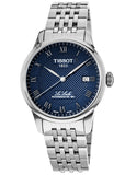 Buy Shop Tissot Le Locle Powermatic 80 Blue Dial Silver Steel Strap Watch For Men - T006.407.11.043.00 USA Online