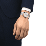 Buy Shop Tissot Le Locle Powermatic 80 Diamonds Silver Dial Two Tone Steel Strap Watch For Men - T006.407.22.036.01 USA Online