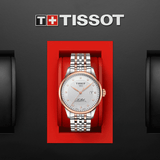Buy Shop Tissot Le Locle Powermatic 80 Diamonds Silver Dial Two Tone Steel Strap Watch For Men - T006.407.22.036.01 USA Online
