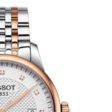 Buy Shop Tissot Le Locle Powermatic 80 Diamonds Silver Dial Two Tone Steel Strap Watch For Men - T006.407.22.036.01 USA Online