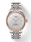 Buy Shop Tissot Le Locle Powermatic 80 Diamonds Silver Dial Two Tone Steel Strap Watch For Men - T006.407.22.036.01 USA Online