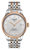 Buy Shop Tissot Le Locle Powermatic 80 Diamonds Silver Dial Two Tone Steel Strap Watch For Men - T006.407.22.036.01 USA Online