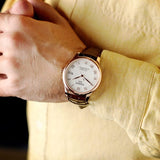 Buy Shop Tissot Le Locle Powermatic 80 Silver Dial Brown Leather Strap Watch For Men - T006.407.36.033.00 USA Online