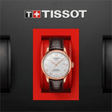 Buy Shop Tissot Le Locle Powermatic 80 Silver Dial Brown Leather Strap Watch For Men - T006.407.36.033.00 USA Online