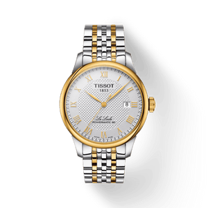 Buy Shop Tissot Le Locle Powermatic 80 Silver Dial Two Tone Steel Strap Watch For Men - T006.407.22.033.01 USA Online