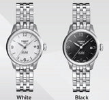 Buy Shop Tissot Le Locle Small Automatic Black Dial Silver Steel Strap Watch For Women - T41.1.183.54 USA Online