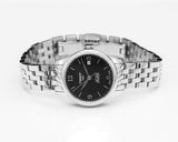 Buy Shop Tissot Le Locle Small Automatic Black Dial Silver Steel Strap Watch For Women - T41.1.183.54 USA Online