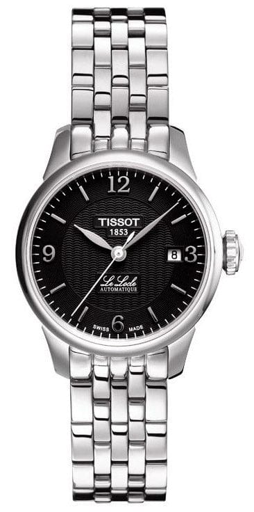 Buy Shop Tissot Le Locle Small Automatic Black Dial Silver Steel Strap Watch For Women - T41.1.183.54 USA Online