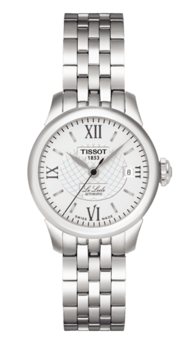 Buy Shop Tissot Le Locle Small Automatic Silver Dial Silver Steel Strap Watch For Women - T41.1.183.33 USA Online